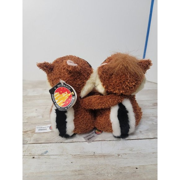 Disney World Authentic Chip & Dale Plush Chipmunks Best Friends Figures With Tag - Picture 3 of 10